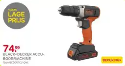 Praxis BLACK+DECKER ACCU- BOORMACHINE aanbieding