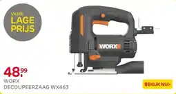 Praxis WORX DECOUPEERZAAG WX463 aanbieding