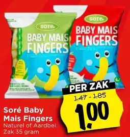 Vomar Voordeelmarkt Soré Baby Mais Fingers aanbieding