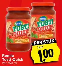 Vomar Voordeelmarkt Remia Tosti Quick aanbieding