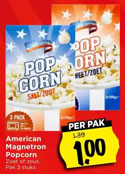 Vomar Voordeelmarkt American Magnetron Popcorn aanbieding