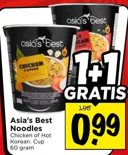 Vomar Voordeelmarkt Asia's Best Noodles aanbieding