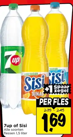 Vomar Voordeelmarkt 7up of Sisi aanbieding