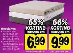 Vomar Voordeelmarkt Hoeslaken aanbieding