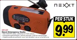 Vomar Voordeelmarkt Nexxt Emergency Radio aanbieding