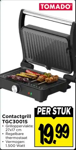 Vomar Voordeelmarkt Contactgrill TGC3001s aanbieding