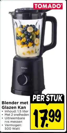 Vomar Voordeelmarkt Blender met Glazen Kan aanbieding