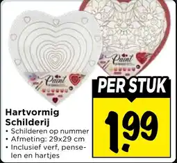 Vomar Voordeelmarkt Hartvormig Schilderij aanbieding