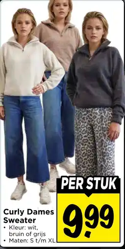 Vomar Voordeelmarkt Curly Dames Sweater aanbieding