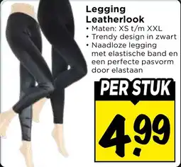 Vomar Voordeelmarkt Legging Leatherlook aanbieding