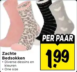 Vomar Voordeelmarkt Zachte Bedsokken aanbieding