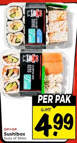 Vomar Voordeelmarkt Sushibox aanbieding