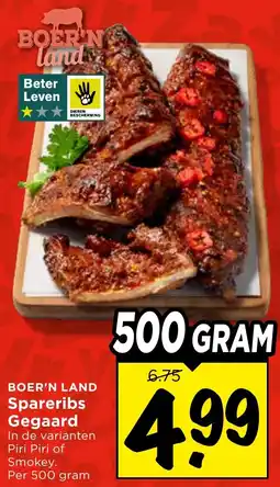 Vomar Voordeelmarkt Boer'n land spareribs gegaard aanbieding