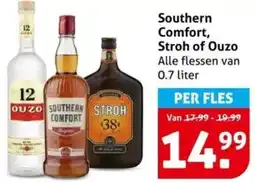 Hoogvliet Southern Comfort, Stroh of Ouzo aanbieding