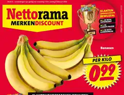 Nettorama Bananen aanbieding