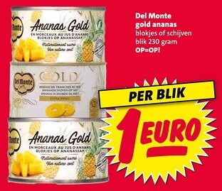 Nettorama Del Monte gold ananas aanbieding