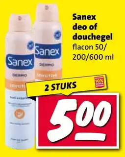 Nettorama Sanex deo of douchegel aanbieding