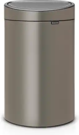 Bol.com Brabantia Touch Bin Prullenbak - 10+23 l - Afval Scheiden - Platinum aanbieding