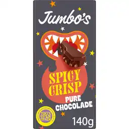 Jumbo Jumbo's Pure Chocolade Spicy Crisp Limited Edition 140 g aanbieding