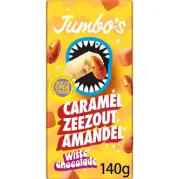 Jumbo Jumbo's Witte Chocolade Caramel Zeezout Amandel 140 g aanbieding