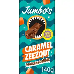 Jumbo Jumbo's Melkchocolade Caramel Zeezout 140 g aanbieding