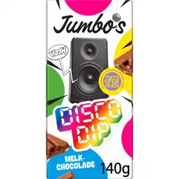Jumbo Jumbo's Melkchocolade Discodip 140 g aanbieding