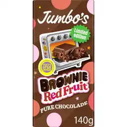 Jumbo Jumbo's Brownie Red Fruit Pure Chocolade Limited Edition 140 g aanbieding