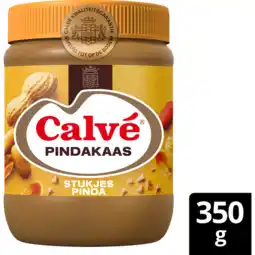 Jumbo Calvé Pindakaas Stukjes Pinda 350 g aanbieding