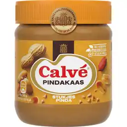 Jumbo Calvé Pindakaas Stukjes Pinda 350 g aanbieding