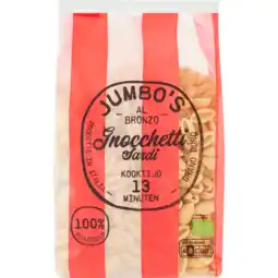 Jumbo Jumbo's Pasta Gnocchetti Sardi 500 g aanbieding
