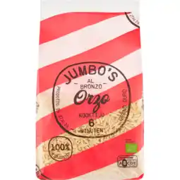 Jumbo Jumbo's Orzo Al Bronzo 500 g aanbieding