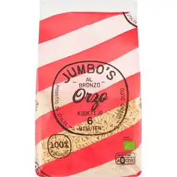 Jumbo Jumbo's Orzo Al Bronzo 500 g aanbieding
