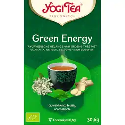 Jumbo Yogi Tea Biologisch Green Energy Thee 17 Stuks 30,6 g aanbieding