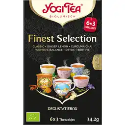 Jumbo Yogi Tea Biologisch Finest Selection Degustatiebox 6x3st aanbieding
