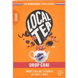 Jumbo Localtea Drop Chai Zwarte Thee met Steranijs, Zoethout & Anijs 18 x 1,5 g aanbieding
