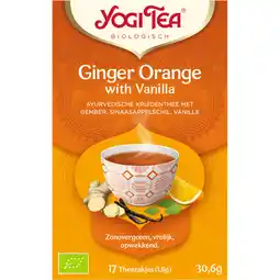 Jumbo Yogi Tea Biologisch Ginger Orange with Vanilla 17 Stuks 30,6 g aanbieding