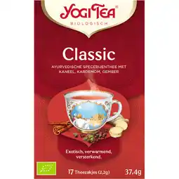 Jumbo Yogi Tea Biologisch Classic Thee 17 Stuks 37,4 g aanbieding