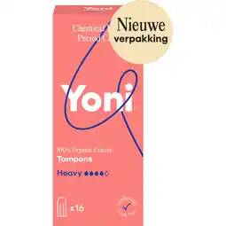 Jumbo Yoni tampons heavy 100% biologisch katoen 16 stuks aanbieding