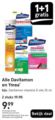 Etos Alle Davitamon en Ymea aanbieding