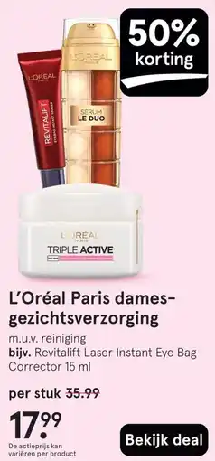 Etos L'Oréal Paris dames gezichtsverzorging aanbieding