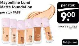 Etos Maybelline Lumi Matte foundation aanbieding