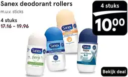 Etos Sanex deodorant rollers aanbieding