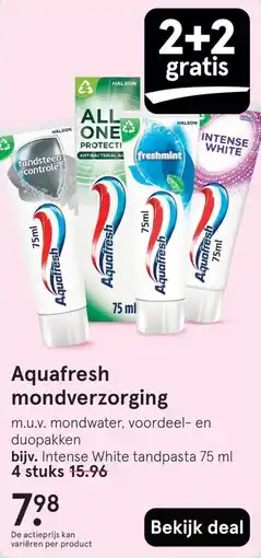 Etos Aquafresh mondverzorging aanbieding