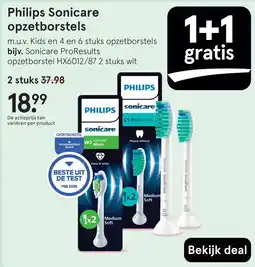 Etos Philips Sonicare opzetborstels aanbieding
