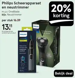 Etos Philips Scheerapparaat en neustrimmer aanbieding