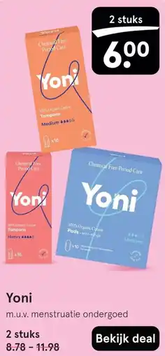 Etos Yoni aanbieding