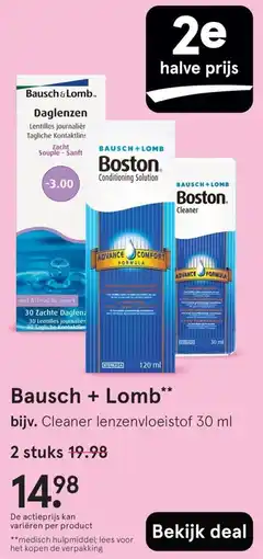Etos Bausch + Lomb aanbieding