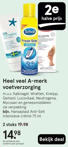 Etos Heel veel A-merk voetverzorging aanbieding