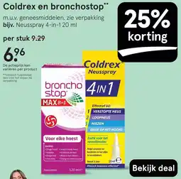 Etos Coldrex en bronchostop aanbieding