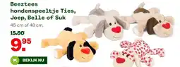 Welkoop Beeztees hondenspeeltje Ties, Joep, Belle of Suk aanbieding